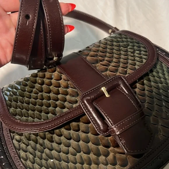 Brahmin Small Cynthia Leather Shoulder Bag - Hunter Amaya - Picture 8 of 8